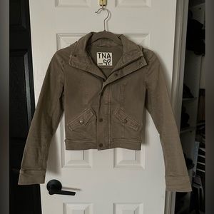TNA Khaki Cropped Jacket
